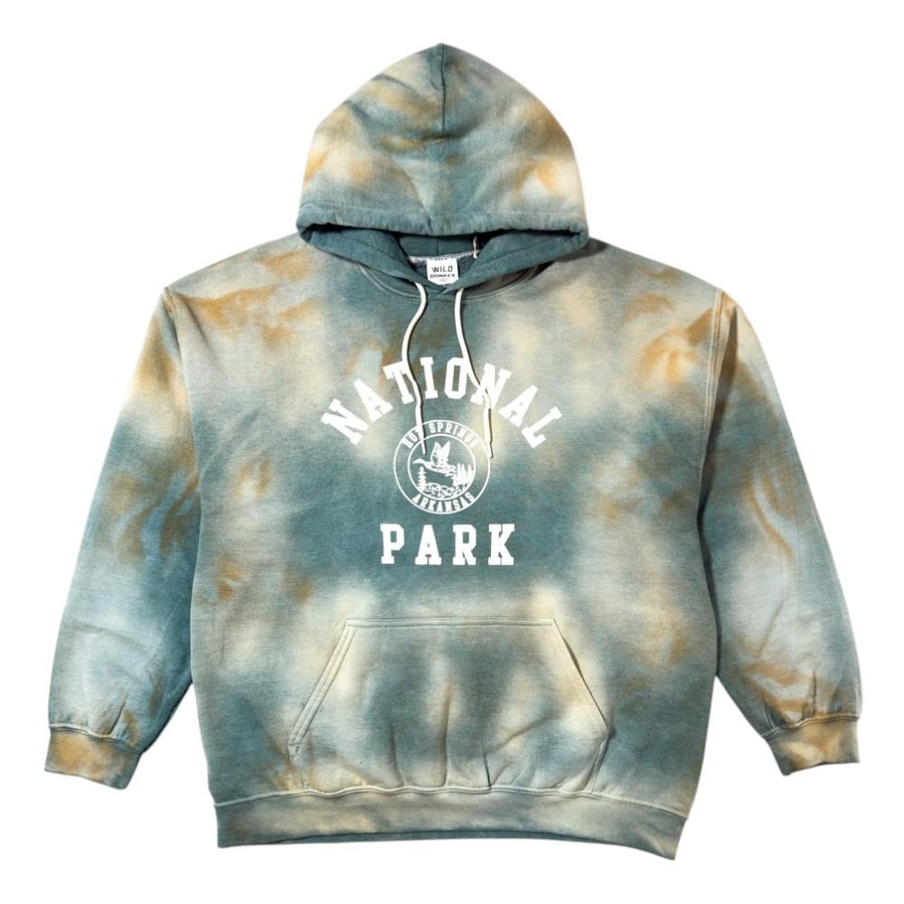 Wild Donkey Leaves Graphic Cotton Park Hoodie Unisex