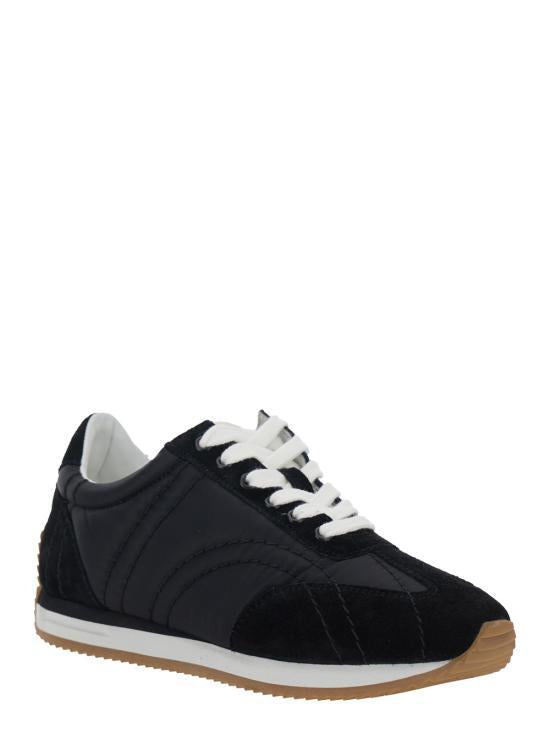 Toteme Black Leather Sneakers 251WAS1544 FB0137001