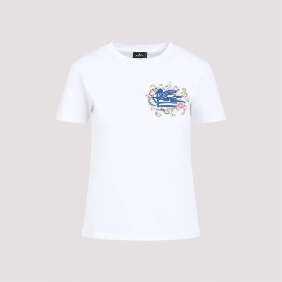 Etro White Short Sleeve T-Shirt WRMA0006AK788 W0111