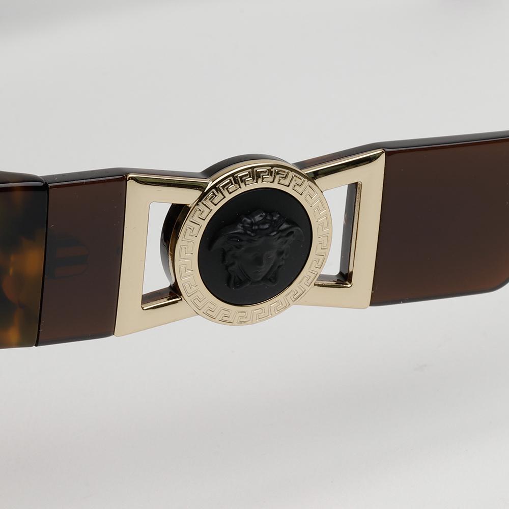 Versace Black Acetate Medusa Oversized Unisex Sunglasses