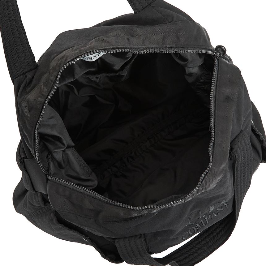 CP Company Black Nylon Tote Bag for Men