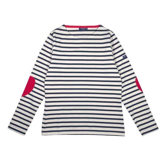 Saint James Long Sleeve Sweatshirt Top 864950 ECRU MARINE DOM