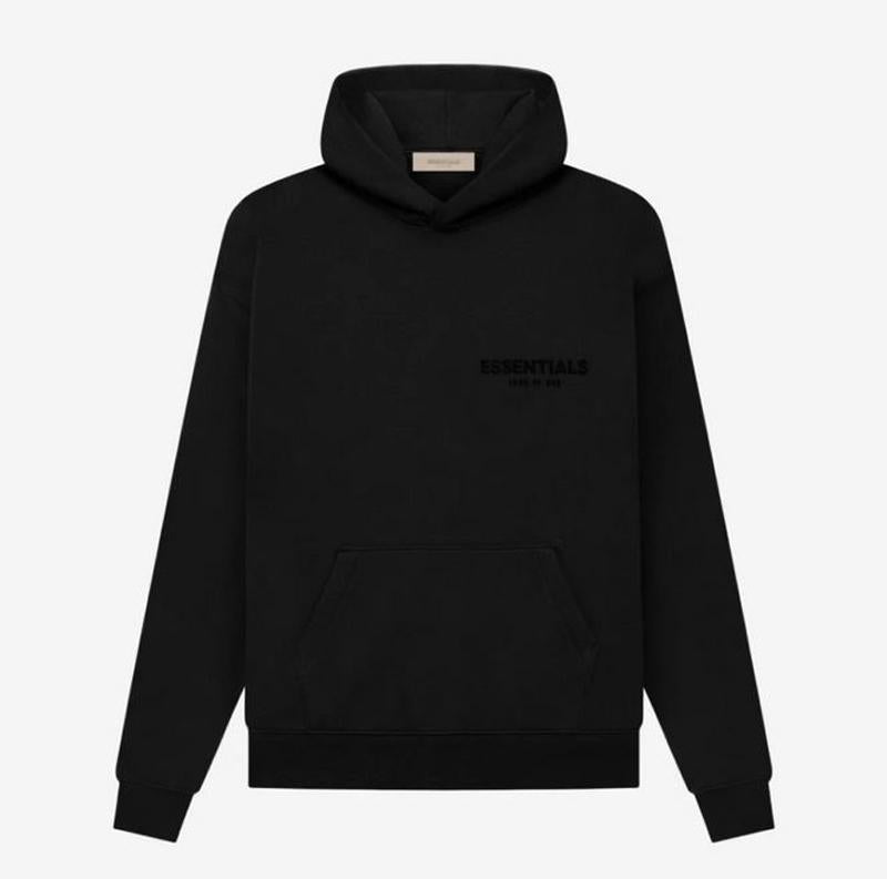 Fear of God Essentials Core Collection Black Stretch Hoodie