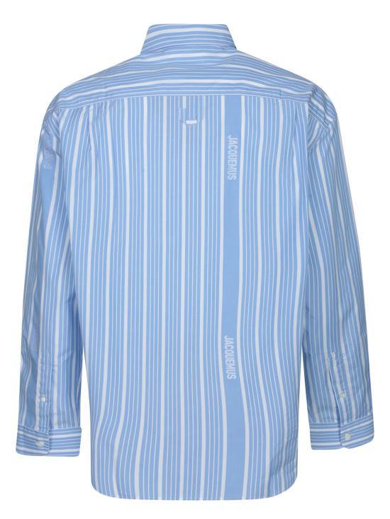 JACQUEMUS Blue Long-Sleeve Shirt 246SH001 16913EV