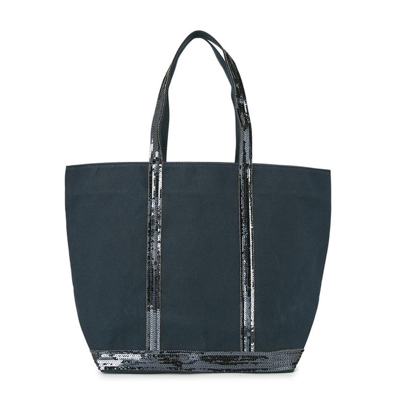 Vanessa Bruno Cabas L Canvas Tote Bag Navy Unisex