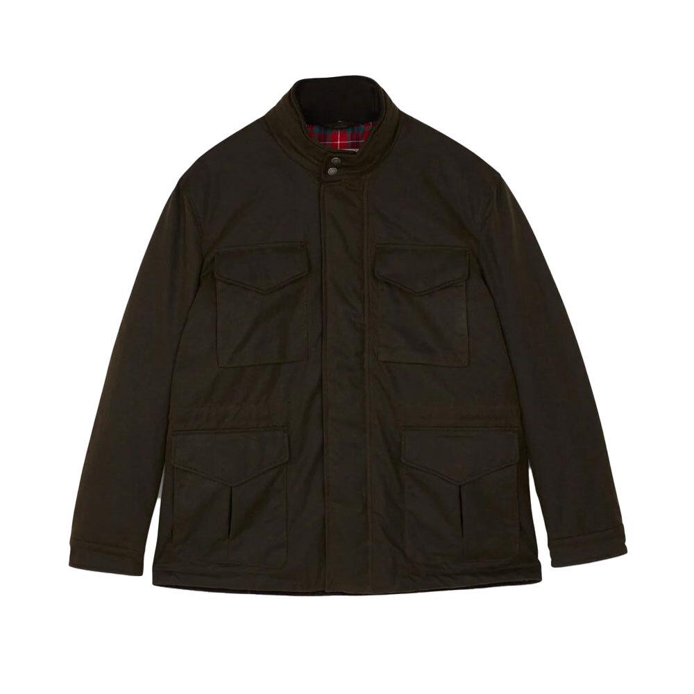 BARACUTA Waxed Field Jacket Men’s Cotton Blend Outerwear N BRCPS0978 UT1998 6054