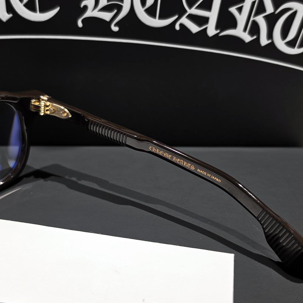 Chrome Hearts Cheopcheop Brown Gold-Rim Eyeglasses