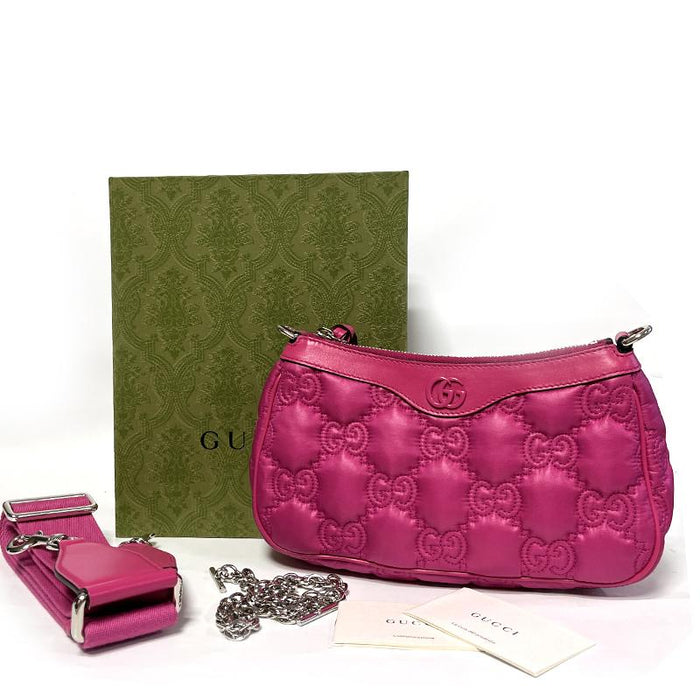 GUCCI Matelassé Leather Shoulder Bag for Women