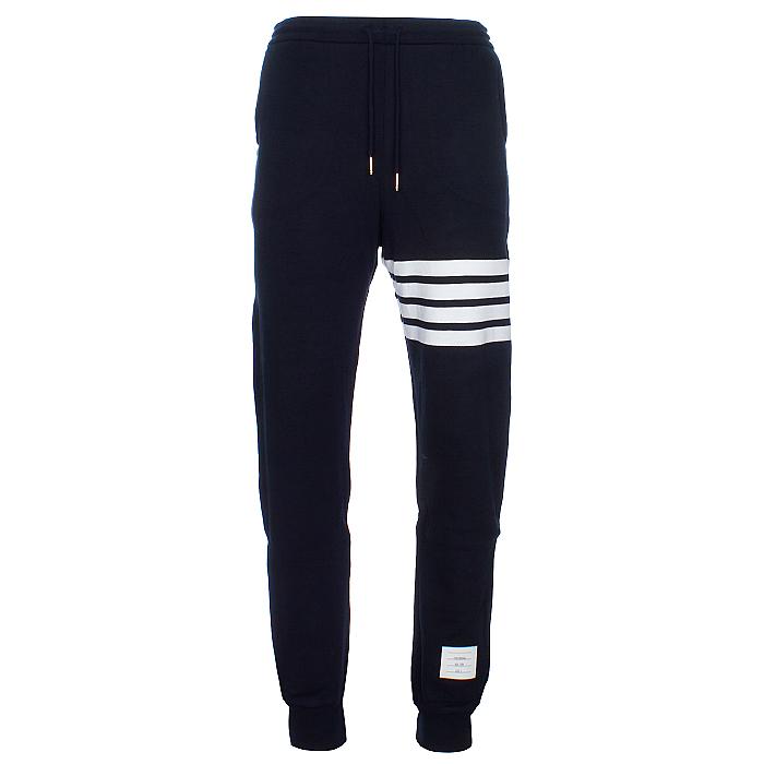 THOM BROWNE Classic Loopback Four-Bar Sweatpants Navy