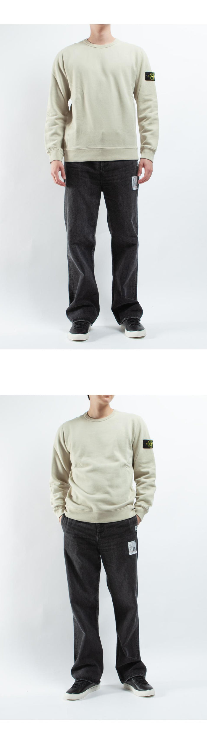 STONE ISLAND Stone Patch Icon Crewneck Sweatshirt 811562420 V0097