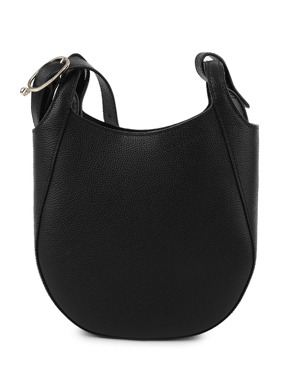 Longchamp Le Pliage Cuir S Crossbody Bag Black