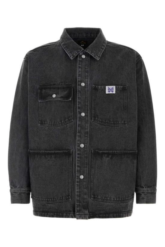 NEEDLES Black Denim Jacket Men’s RW213 Style