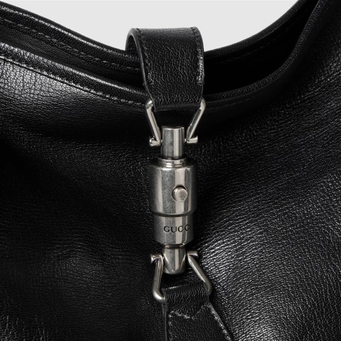 GUCCI Jackie 1961 Large Crossbody Bag Black Leather