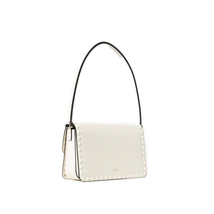 VALENTINO Rockstud Leather Shoulder Bag for Women Black