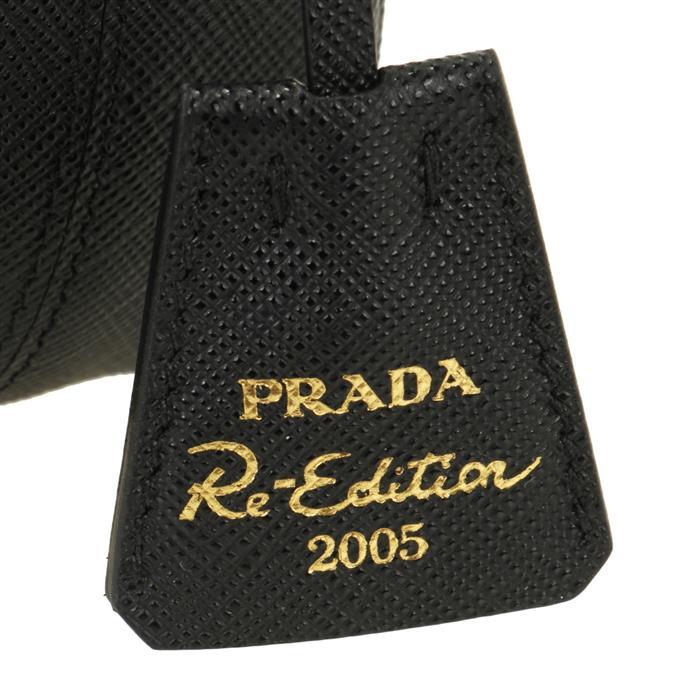 PRADA Re-Edition 2005 Saffiano Leather Mini Shoulder Bag Black