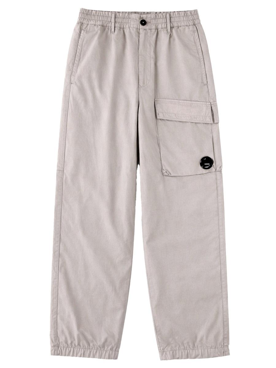 CP Company Olive Cotton Cargo Pants for Men