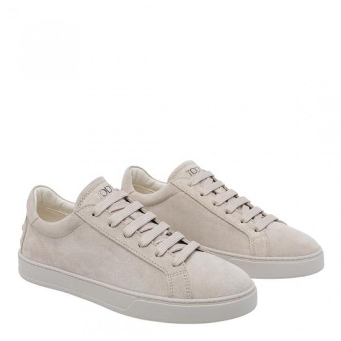 Tods Men's Calfskin Suede Low Top Sneakers