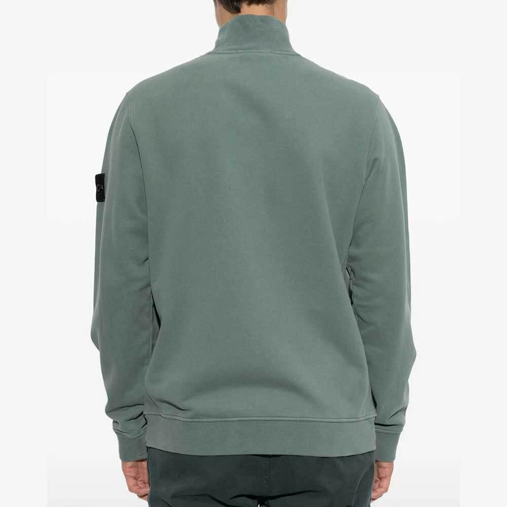 STONE ISLAND Brushed Organic Cotton Fleece Track Jacke L2S15 6100066 S0A20 V005T