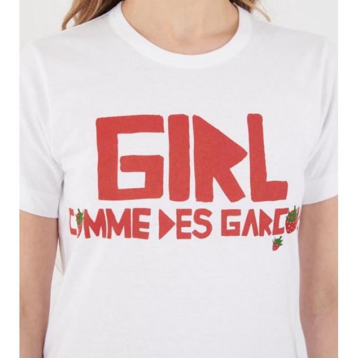Comme des Garcons Cotton Girl Logo Short Sleeve T-Shirt NQ T502 S26 1