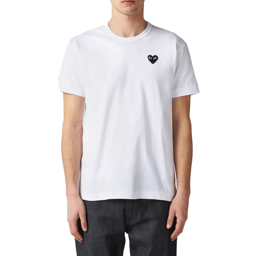 Comme des Garcons Black Heart Patch Unisex Short Sleeve T-Shirt AZ T064 051 2