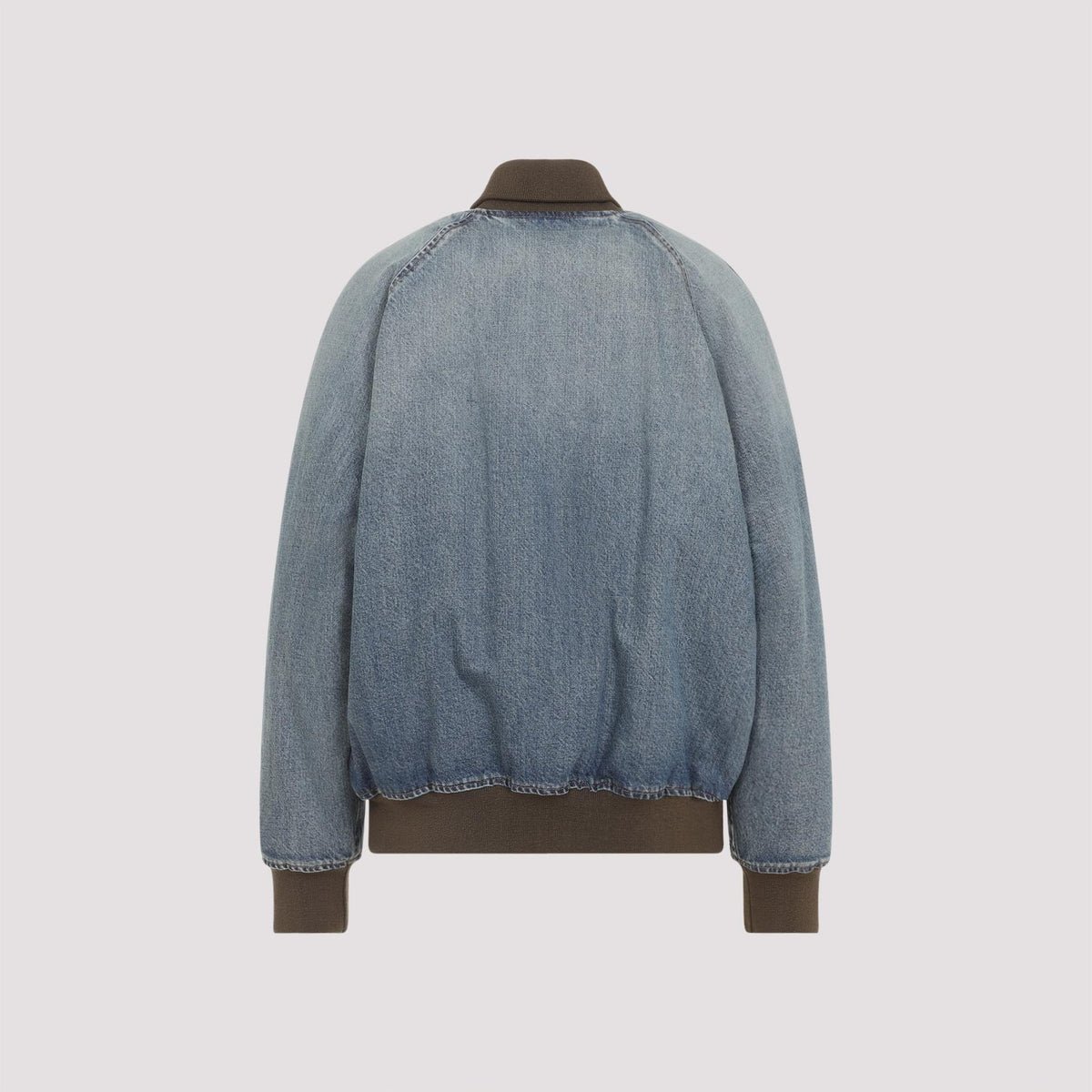 Miu Miu Green Leather Bomber Jacket