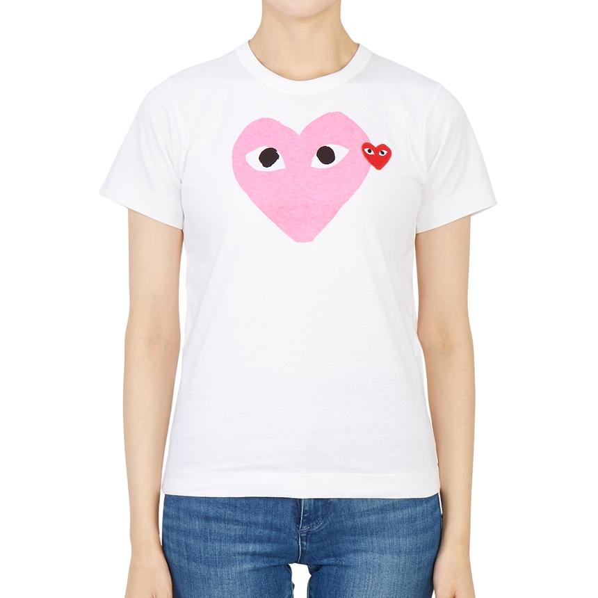 Comme des Garcons Red Heart Patch Short Sleeve T-Shirt Unisex AZ T105 051 4