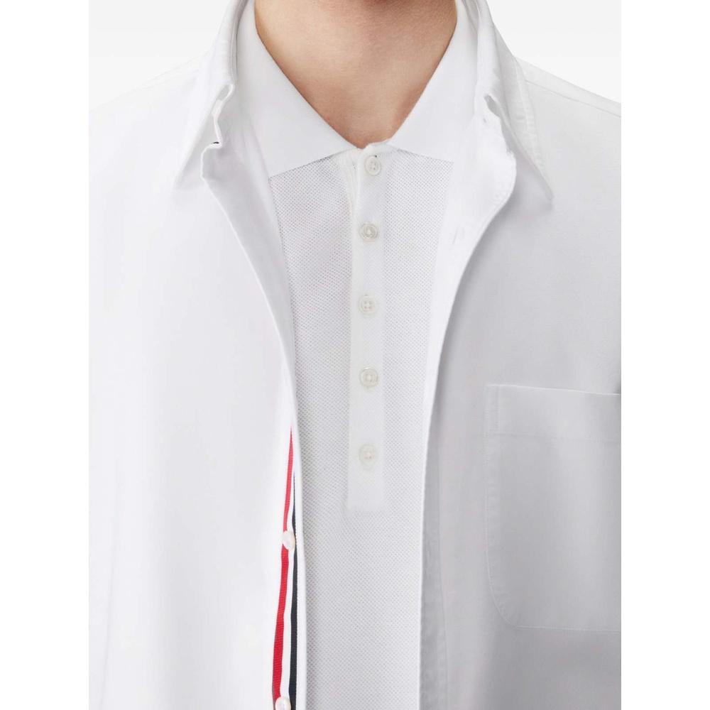 THOM BROWNE 4-Bar Cotton Piqué Men's Polo Shirt