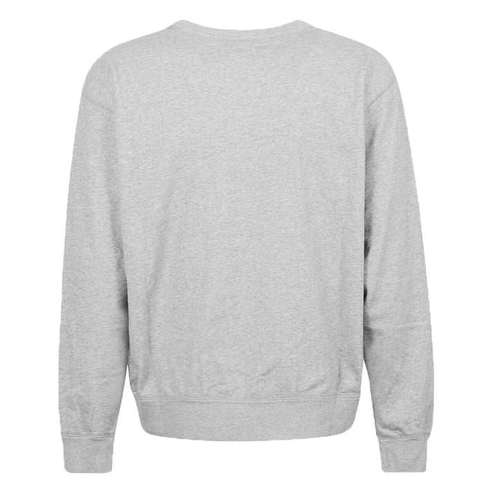 Isabel Marant Brushed Fleece Crewneck Sweatshirt Gray