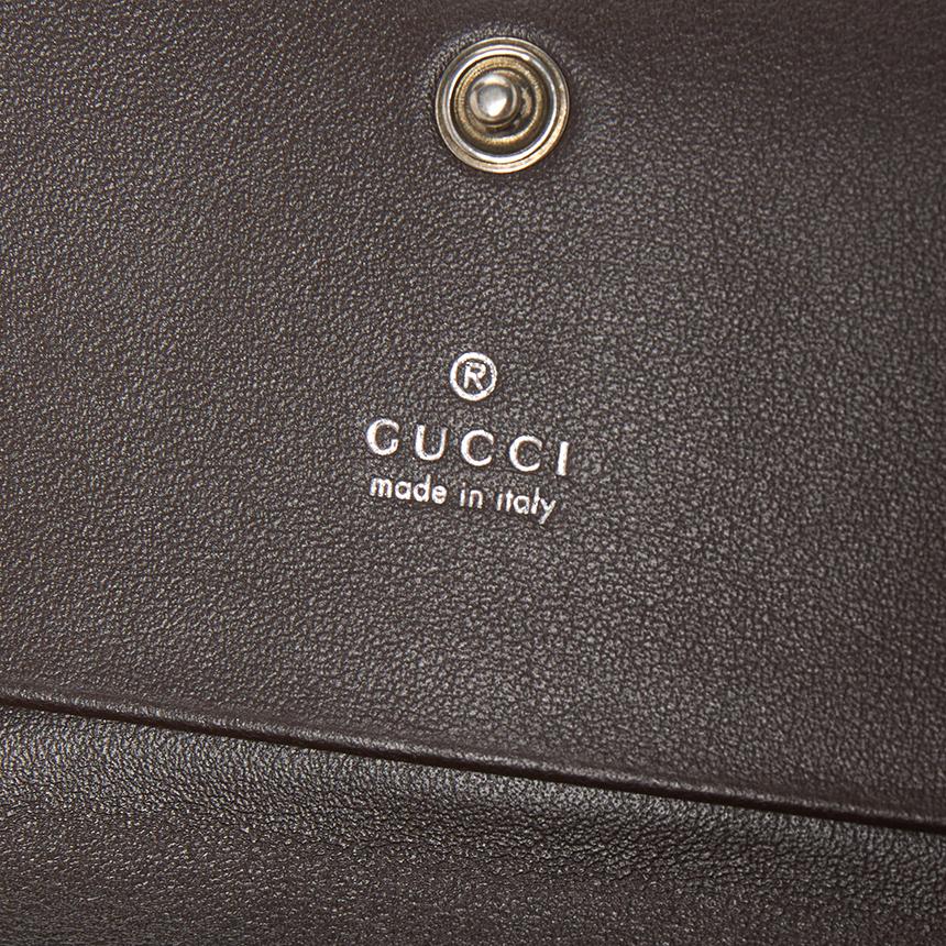 GUCCI Horsebit Leather Men's Card Holder Wallet 846956 AAFP1 2140