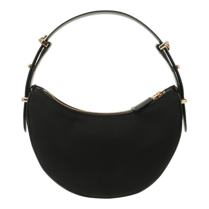 PRADA Re-Nylon and Leather Shoulder Bag Black