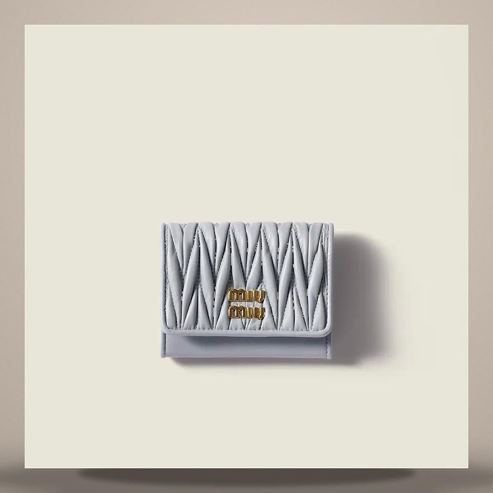 Miu Miu Matelassé Nappa Leather Card Holder 5MC104 AFPP F0164