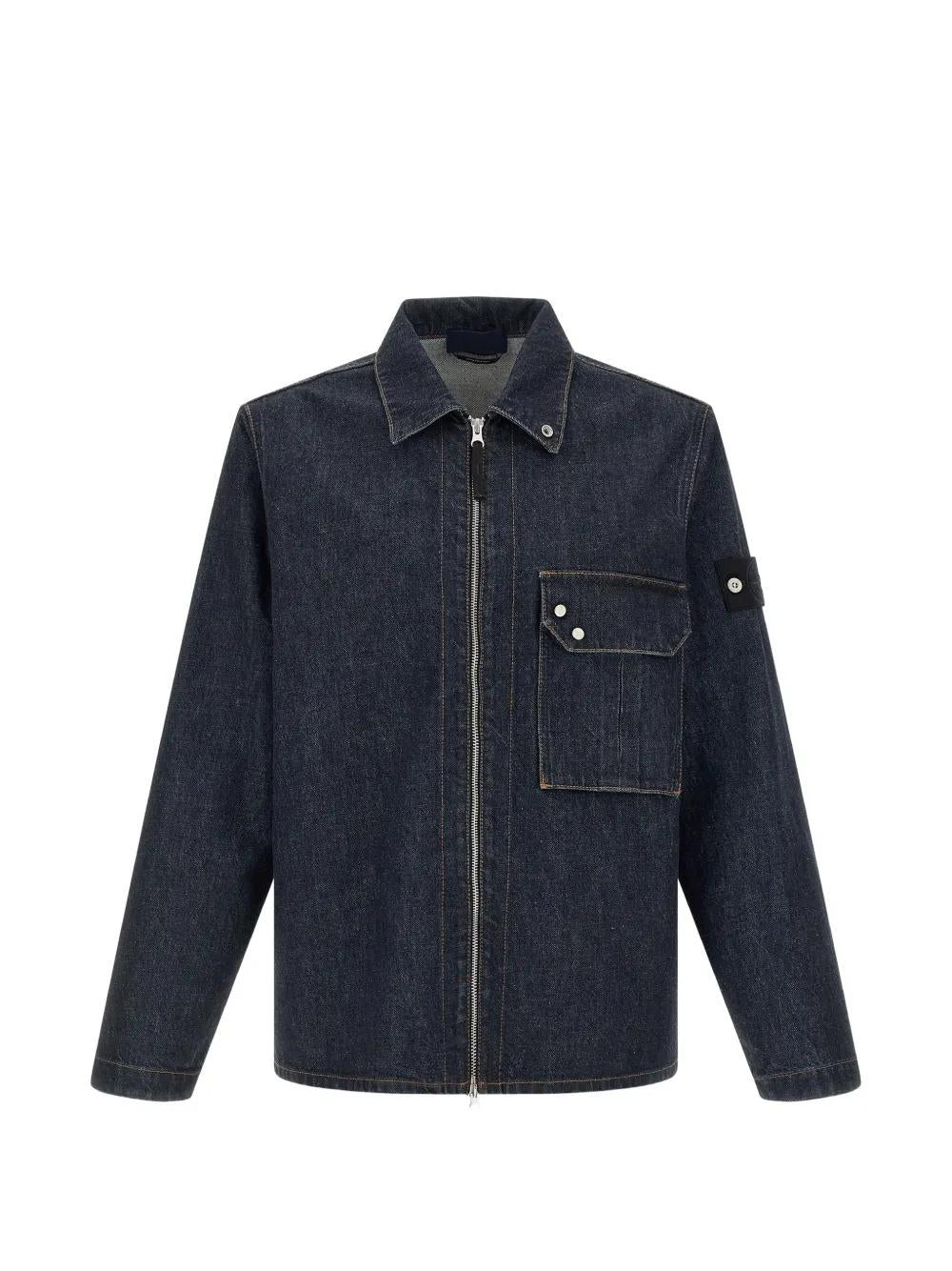 STONE ISLAND Indigo Denim Trucker Jacket Men’s