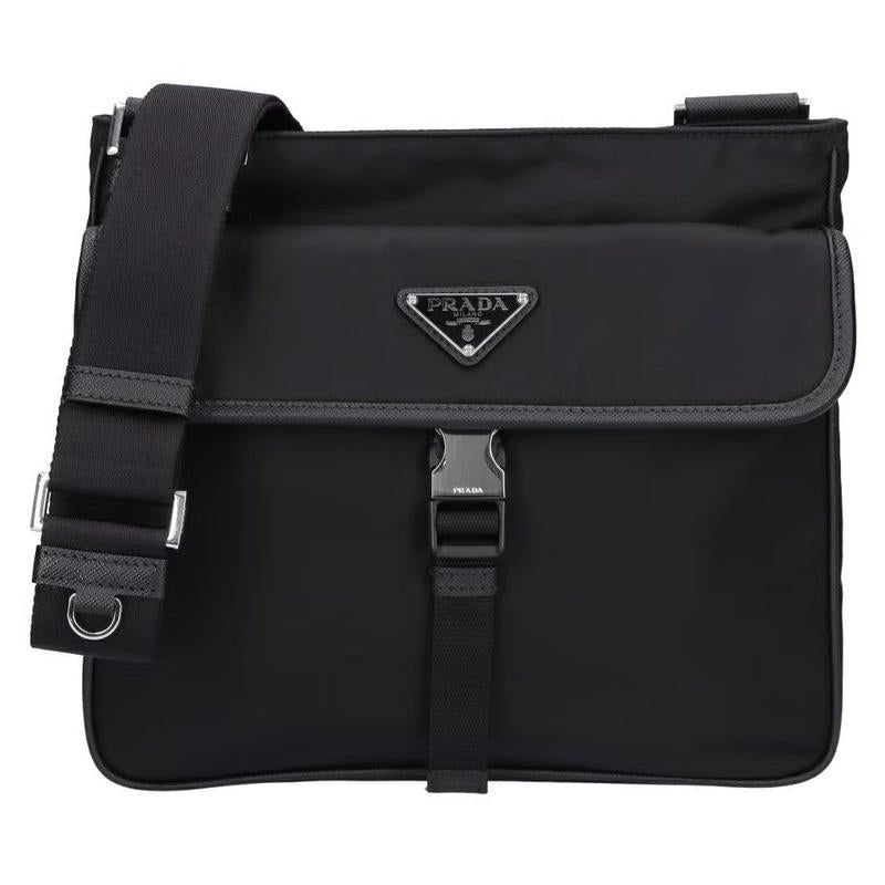 PRADA Re-Nylon Crossbody Bag Black