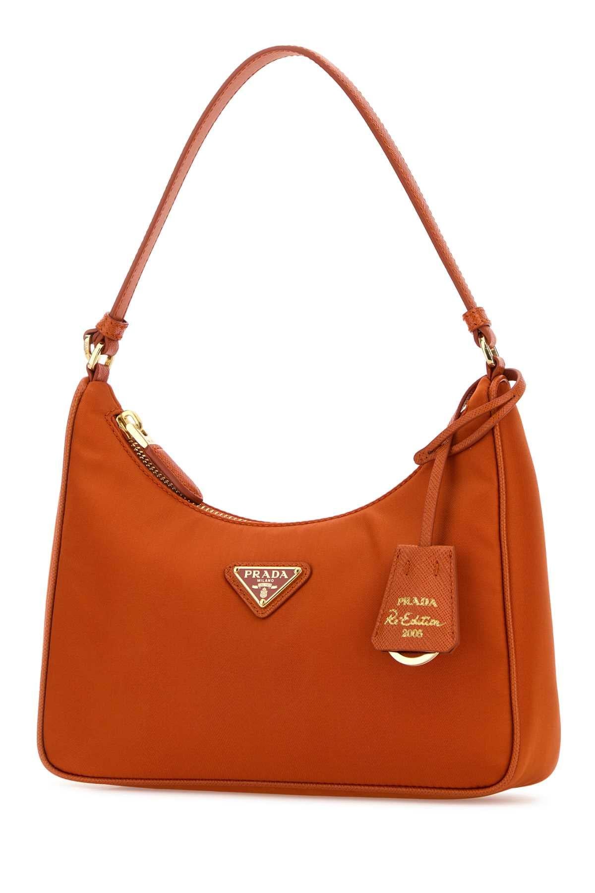 PRADA Leather Shoulder Bag Black