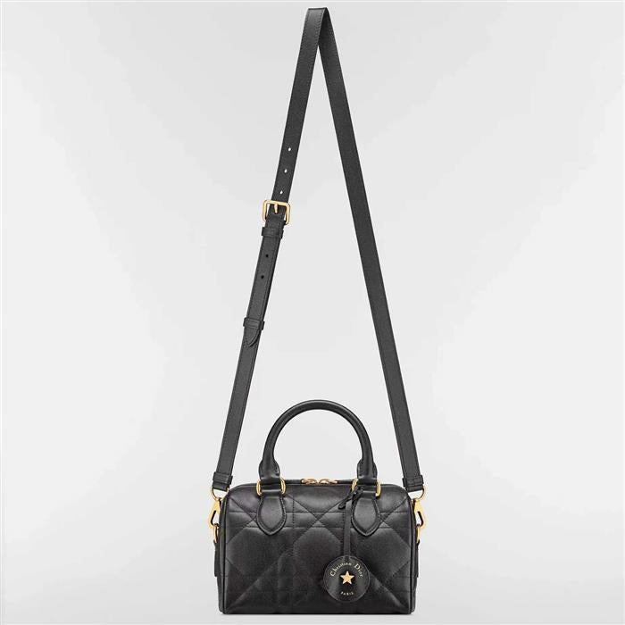 DIOR Soft Dior Groove 25 Shoulder Bag Black Leather