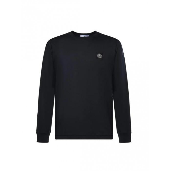 STONE ISLAND Men's Black Long Sleeve T-Shirt