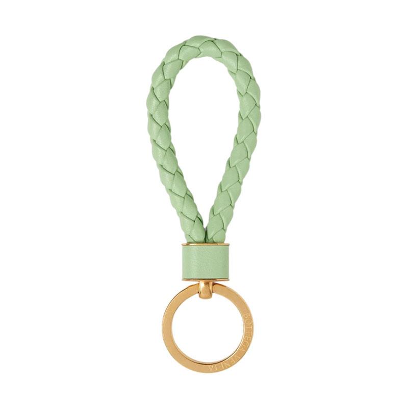 Bottega Veneta Intrecciato Fresh Mint Unisex Keyring