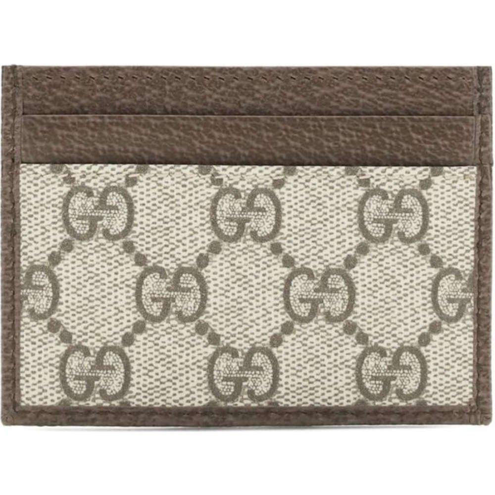 GUCCI Beige Ophidia GG Marmont Women’s Card Holder Wallet