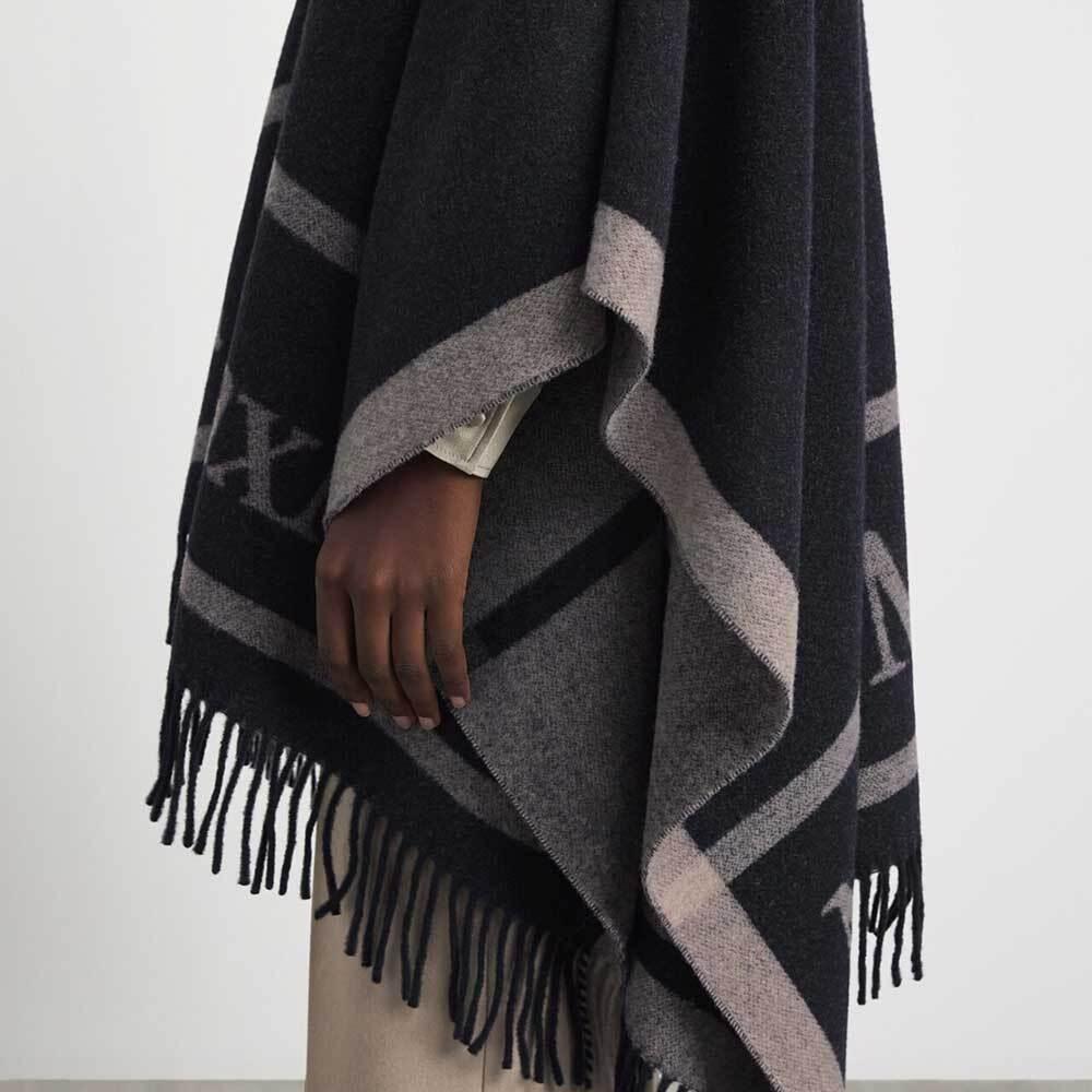 Max Mara Hilde Wool Cape Coat for Women 24546071600 007