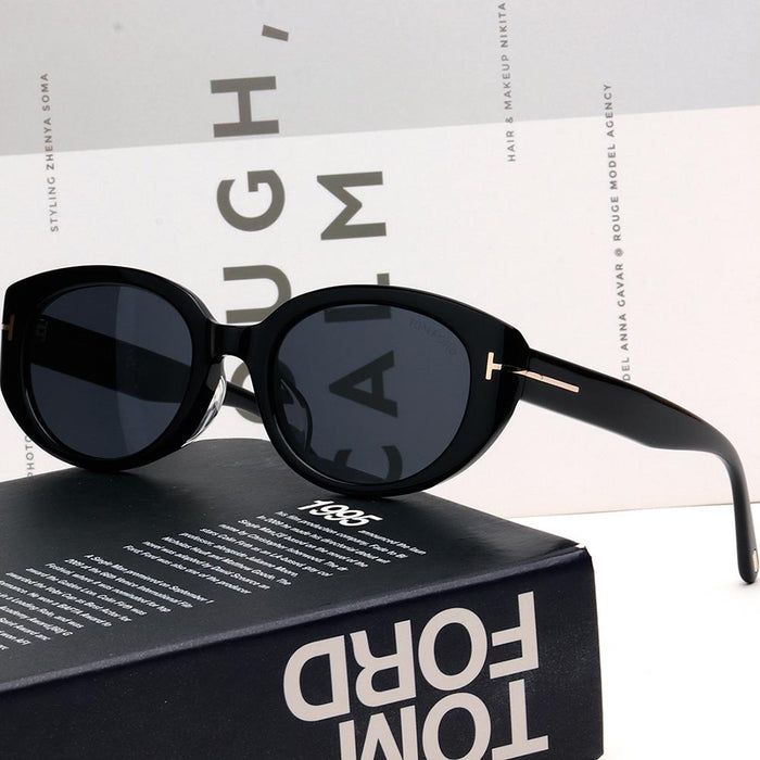 TOM FORD Oval Asian Fit Acetate Unisex Sunglasses TF1296 K 01A