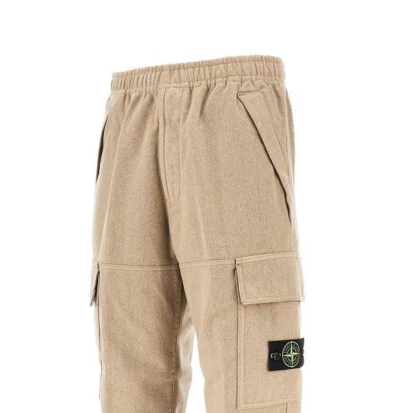 STONE ISLAND Cotton Cargo Pants Navy Men