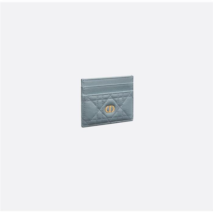 DIOR Caro Freesia Leather Card Holder Wallet S5130UWHC