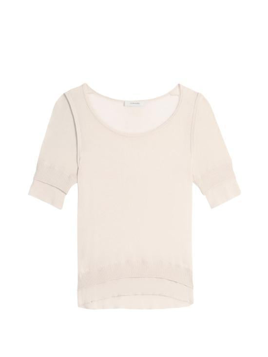 Lemaire Short Sleeve T-Shirt TS0025 LK1017 024 WHITE DOM