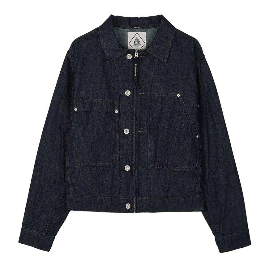 CP Company Men’s Denim Zip Jacket 20CMOW161A 110295W D08