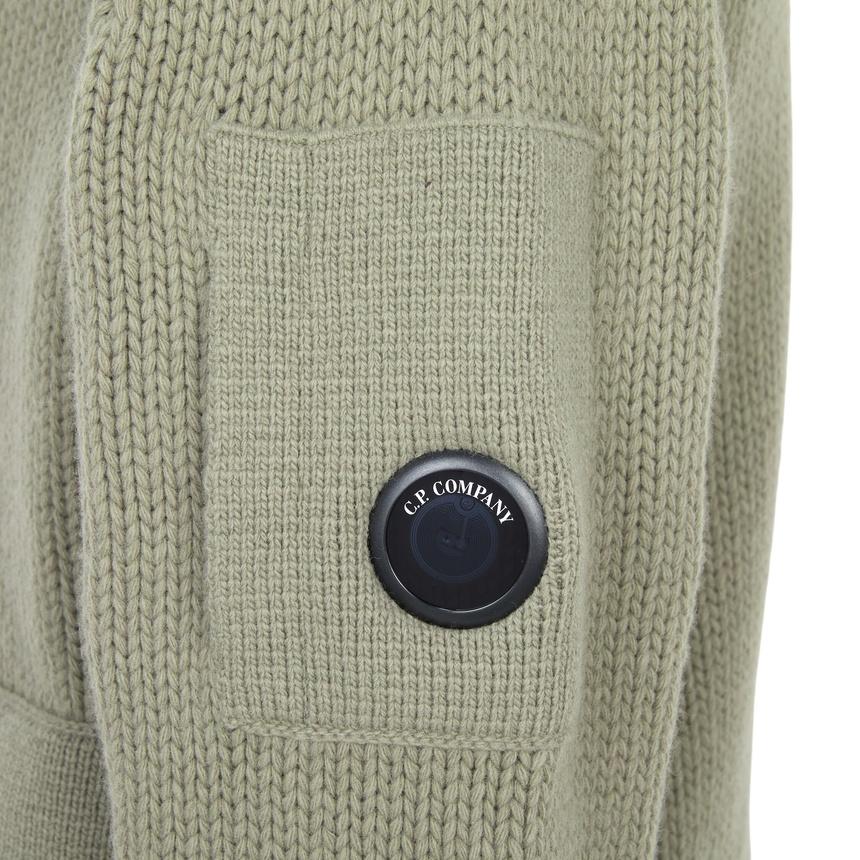 CP Company Men’s Knit Cardigan Green