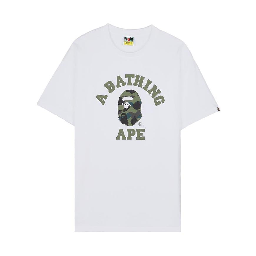 BAPE First Camo College Men’s T-Shirt 001TEM301013MWHO
