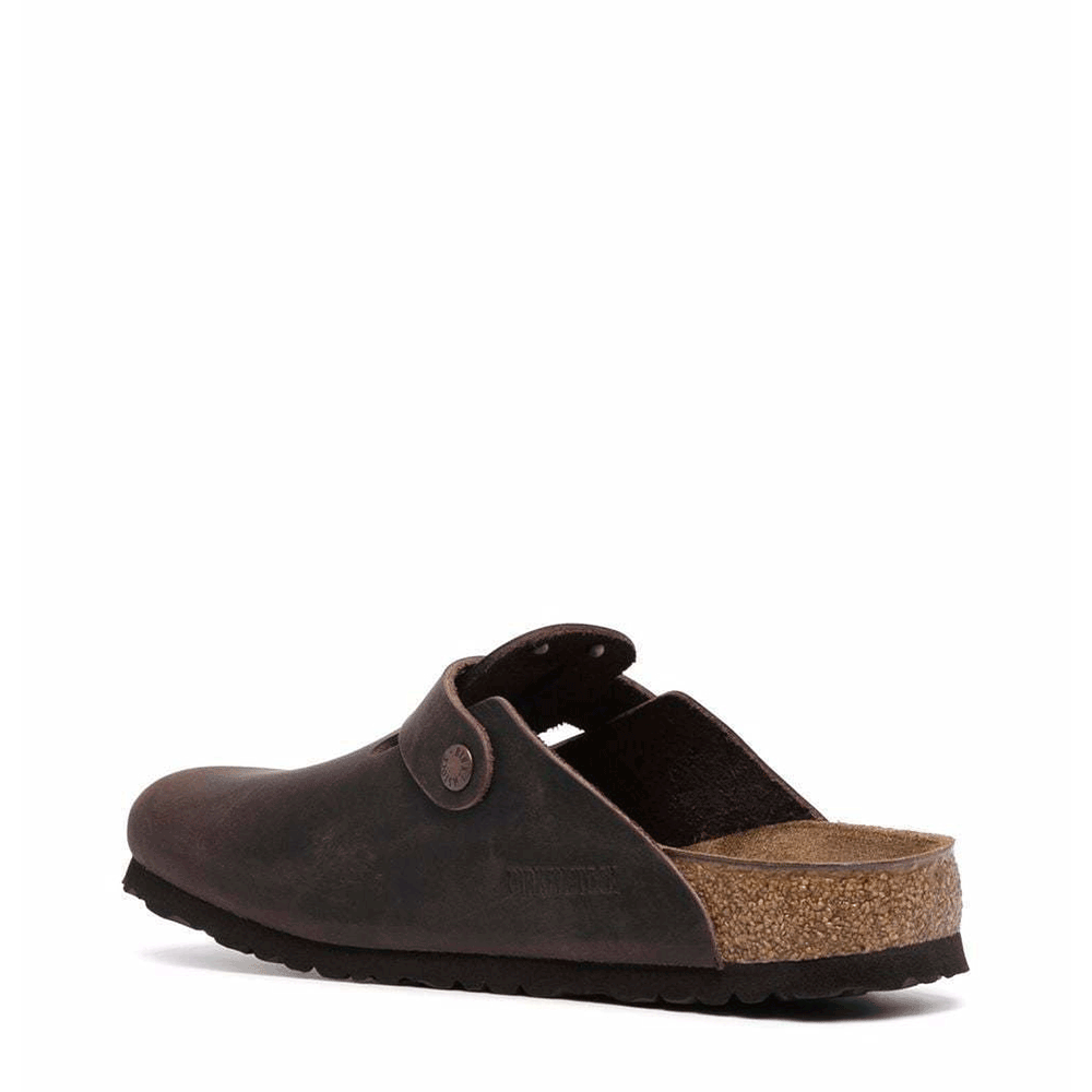 Birkenstock Boston Havana Unisex Leather Clogs Slippers 860133