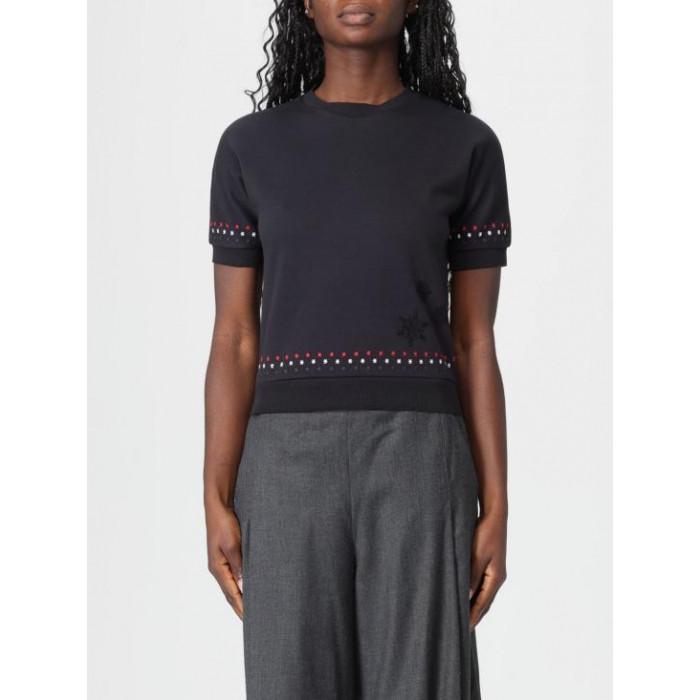 THOM BROWNE Women's Cotton Milano Star Snowflake Embroidered T-Shirt