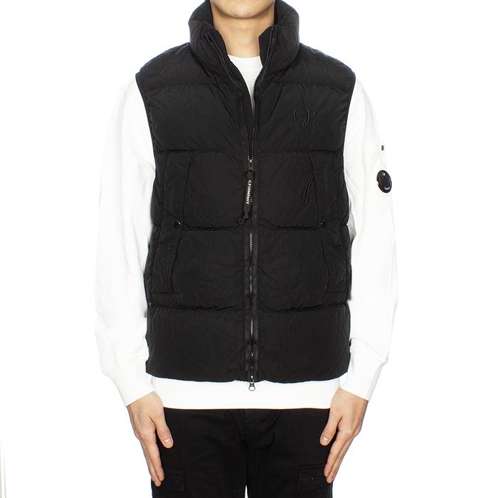 CP Company Logo Chrome-R Padded Down Vest Black Men’s