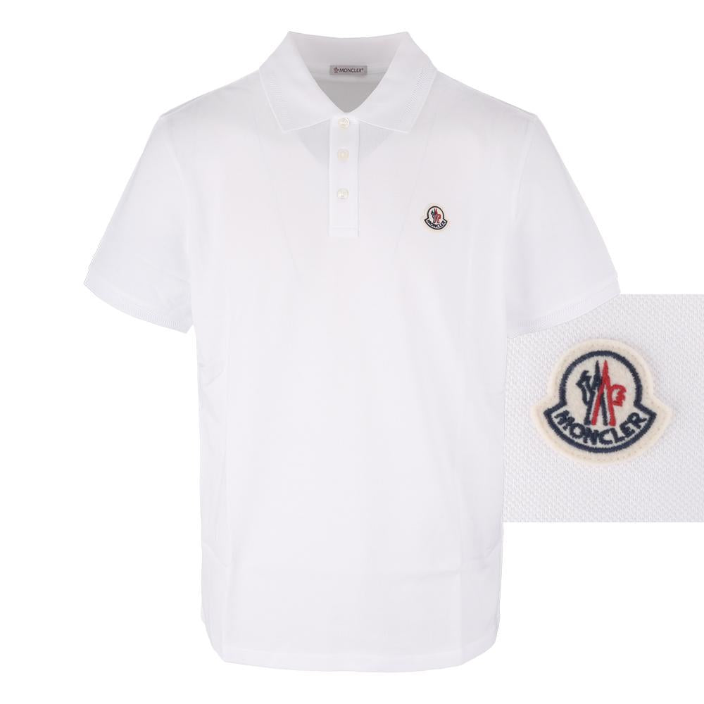 Moncler Contrast Collar PK Short Sleeve Polo Shirt 8A00009 84556 002